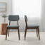 Chaise d'appoint rembourrée en bois massif Avra-954845863