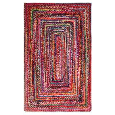 Lolita Striped Cotton Hand Woven Area Rug