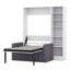 Lit escamotable Verlina avec canapé et tablettes-1229199934
