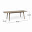 Table de salle à manger d'extérieur extensible en bois d'acacia (table seulement)