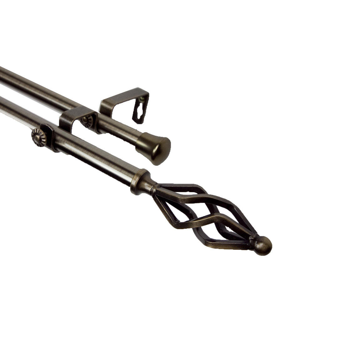 Baltz Double Curtain Rod Alcott Hill® 
