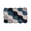 Ensemble de tapis de bain antibactérien (2 pièces) - 100% polyester, 23,6 po x 39,4 po et 19,7 po x 23,6 po | Dessous antidérapant, lavable à la machine, hauteur des poils doux: 0,4 po | Élégantes couleurs bleues, bleu foncé, blanches et beiges pour le décor de la salle de bain-1619148549