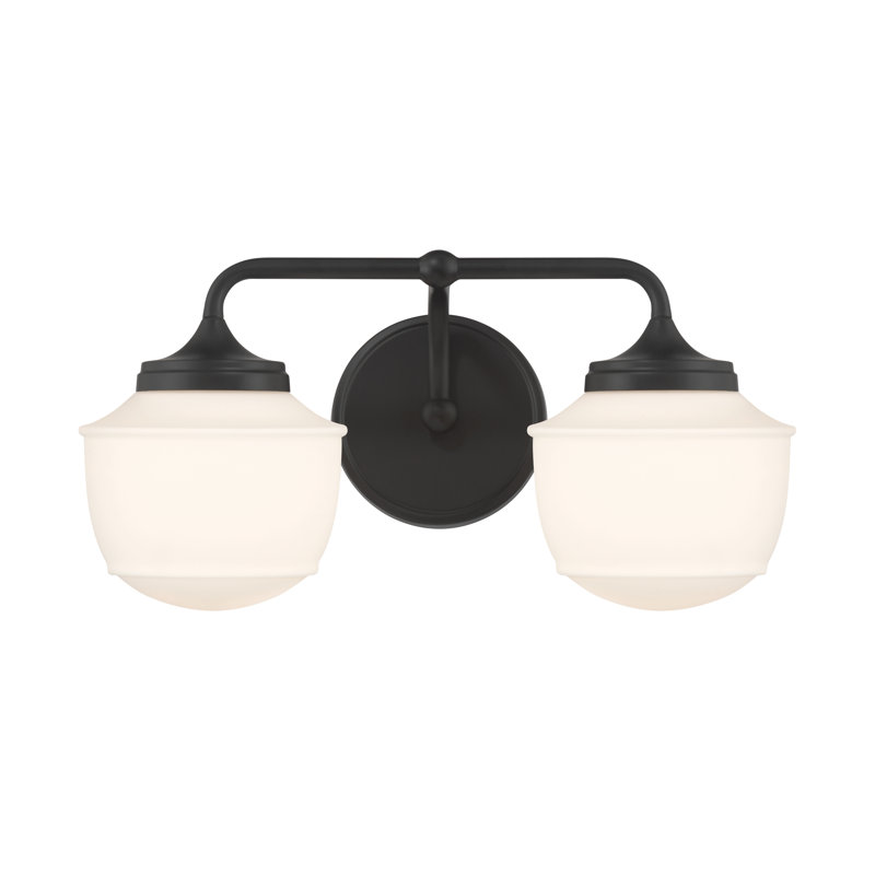 Meuble-lavabo 2 lumières Cornwell, Deux lumières, H 8 po x l 16 po x P 8,25 po