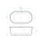 Monaco 59" Freestanding Bathtub With Matte Black Stand-102694138