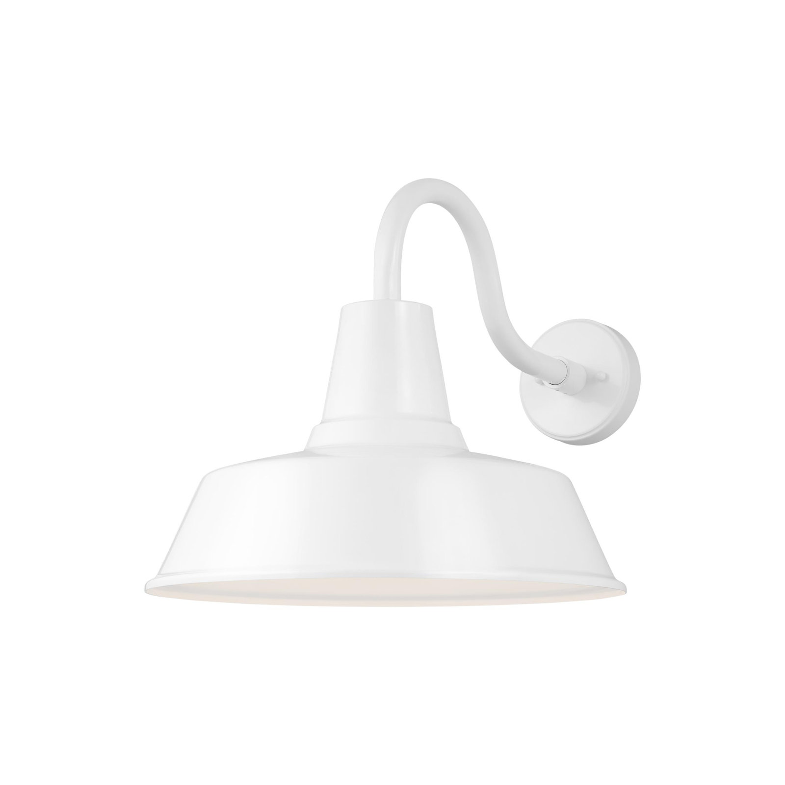Blakeston Single Light Bell Outdoor Wall Light, 15" H x 16" W x 16" D, No, White