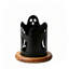Boîte de rangement pour couverts fantômes avec base en bois - Décoration d'Halloween - Étagère de rangement de cuisine - Boîte de rangement pour couteaux et fourchettes de bureau - Décoration d'Halloween