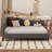 L-Shaped Linen Daybed, With Solid Wood Legs-1997966943-1997966937