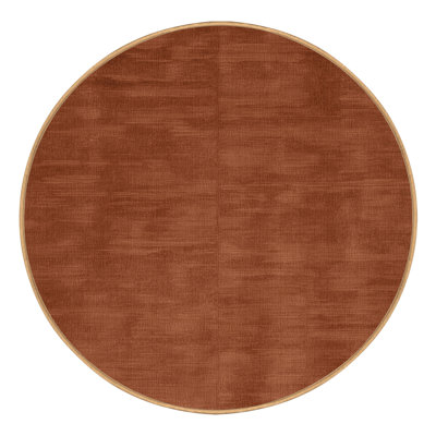 Tapis brun uni lavable à la machine