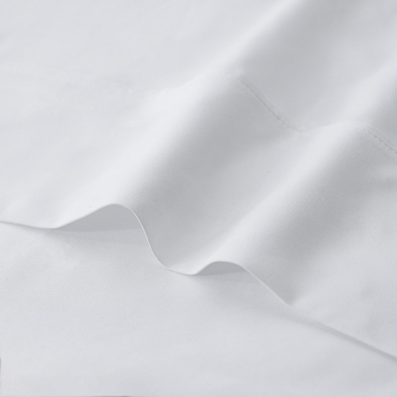 Embossed Stripe Flat Sheet Case Pack, White, Full Flat Sheet