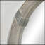 Miroir mural en bois 30,75 po