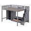Structure de lit mezzanine avec garde-robe-2003023073
