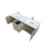 Ensemble de meuble-lavabo double, plateau en marbre de culture et robinet chromé (SINK SINK)-865891925
