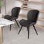 Chaises de salle à manger modernes, chaises de cuisine rembourrées en tissu Tech avec dossier incurvé, chaises de salle à manger confortables pour les repas en famille et les invités-2077277493-2066783243