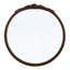 Cadre de miroir rond de 30 po x 30 po avec magnifique détail rose pour la salle de bain, le vestibule et le salon-1980652857