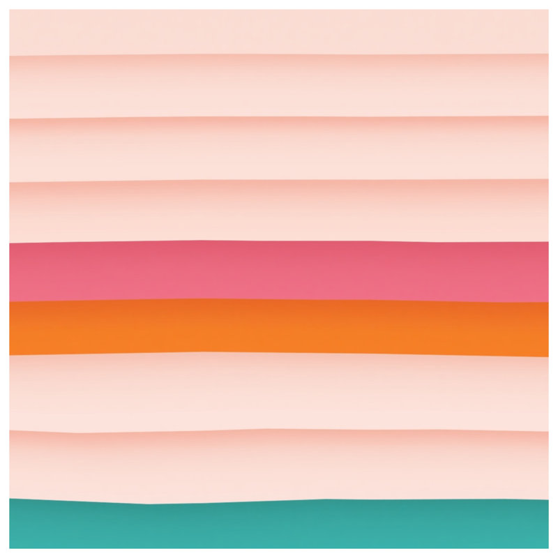 Housses de couette horizontales à rayures pastel, Lit simple