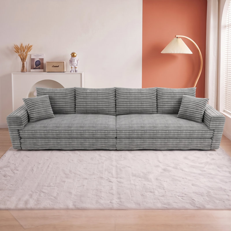 Canapé convertible 102,4 po Cloud, Gris