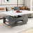Modern Lift Top Coffee Table, Multi Functional Table With Drawers
