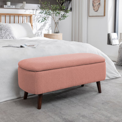 Banc de rangement en tissu Caralina
