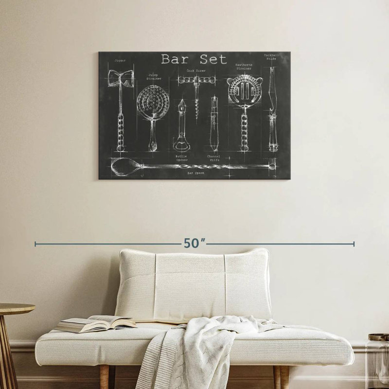 Bar Set, 24" H x 36" W
