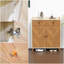 Range-chaussures, range-chaussures à 4 niveaux avec 2 tiroirs, range-chaussures autoportant en bois à chevrons avec 2 portes et tablettes réglables pour le vestibule (bois)