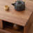 47.24" Nut-brown Solid Wood Rectangular Coffee Table