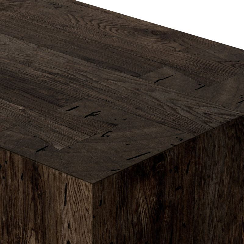 Abaso 6 - Drawer Dresser, Ebony Rustic Wormwood Oak