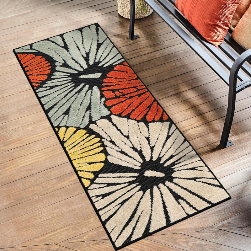 Tapis Bungalow Rose Cabana Caimin, Tapis de couloir 2 pi x 6 pi 1 po