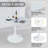 Small Round Pedestal Dining Set-508360537-508360485-508360483