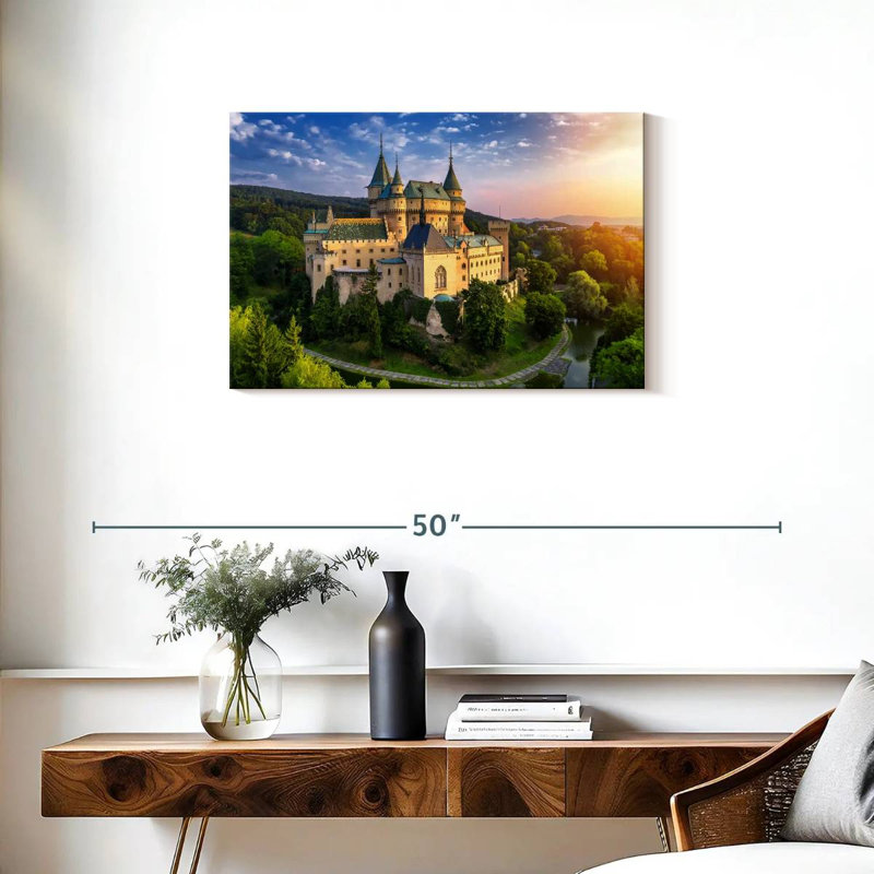 Lilie majestueux château de Bojnice, H 20 po x l 30 po