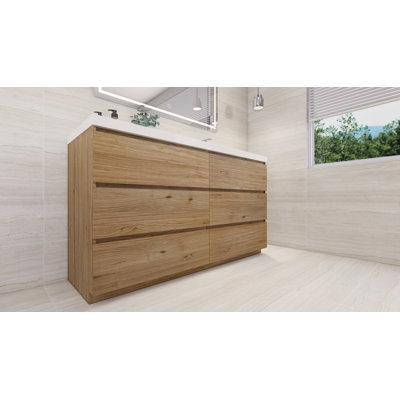 Ensemble de meuble-lavabo simple 60 po Hanzila