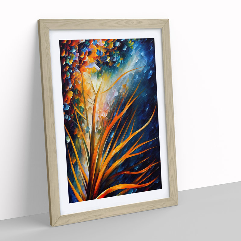 Beauty of the Coral Reef No.1 - Wall Art, 34cm H x 25cm W x 2cm D, Oak, White
