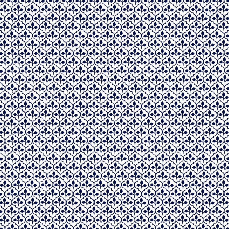 Meha Vanity Chair, Jr Sadhil Blue Geometric Linen