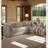 Beige Linen - Look Modular Sectional Sofa, Solid Wood & Multi - Layer Board Frame