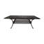 Table de salle à manger extensible pour l'extérieur - aluminium en cuivre brillant, cour arrière, porche, terrasse, patio de couleur naturelle, marque élégante avec couleur brillante, caractéristique spacieuse