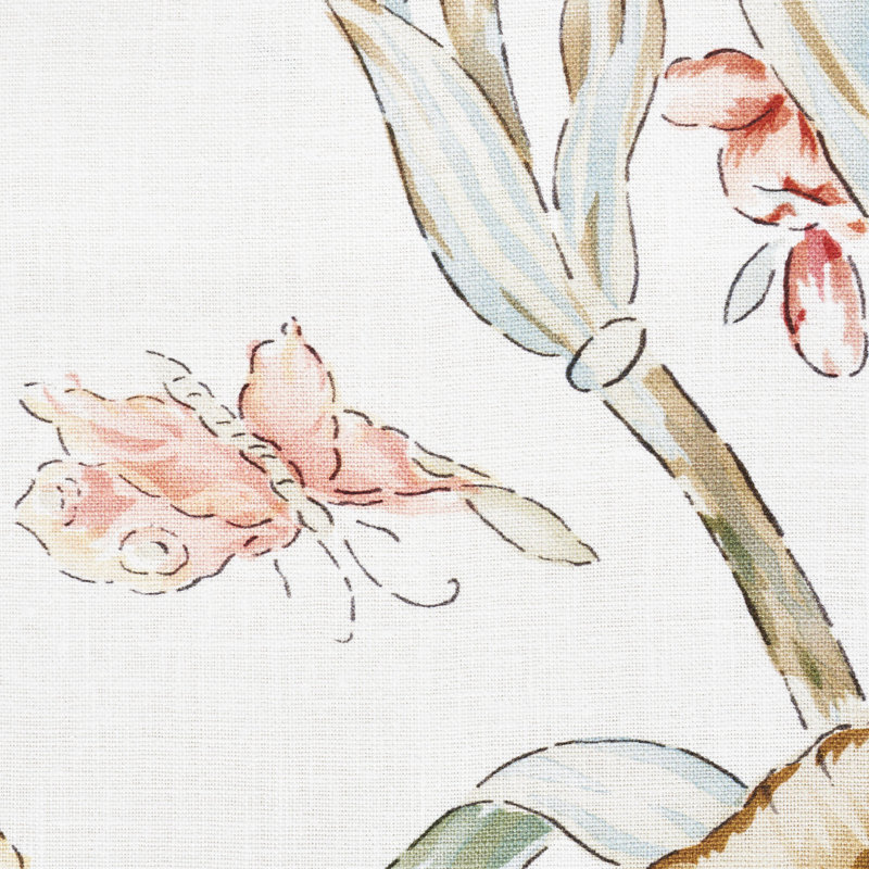 Majestic Garden Fabric, Rose/Celdaon