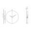 Mini Barcelona Solid Wood,Metal,Fibreglass Analog Wall Clock-86358078