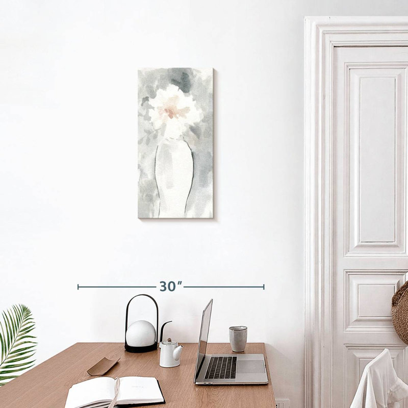 Avery Silver Blush I, H 24 po x l 12 po