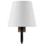 Applique murale pivotante Sunlit en noyer noir-101991441
