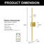 28.3'' Timer LED Flush Mounted Sconces, 6000K Wallchiere Battery Operated-945839586