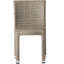 Chaise sans accoudoirs en rotin de polyéthylène durable avec conception empilable et structure en aluminium léger pour l'extérieur-590938240
