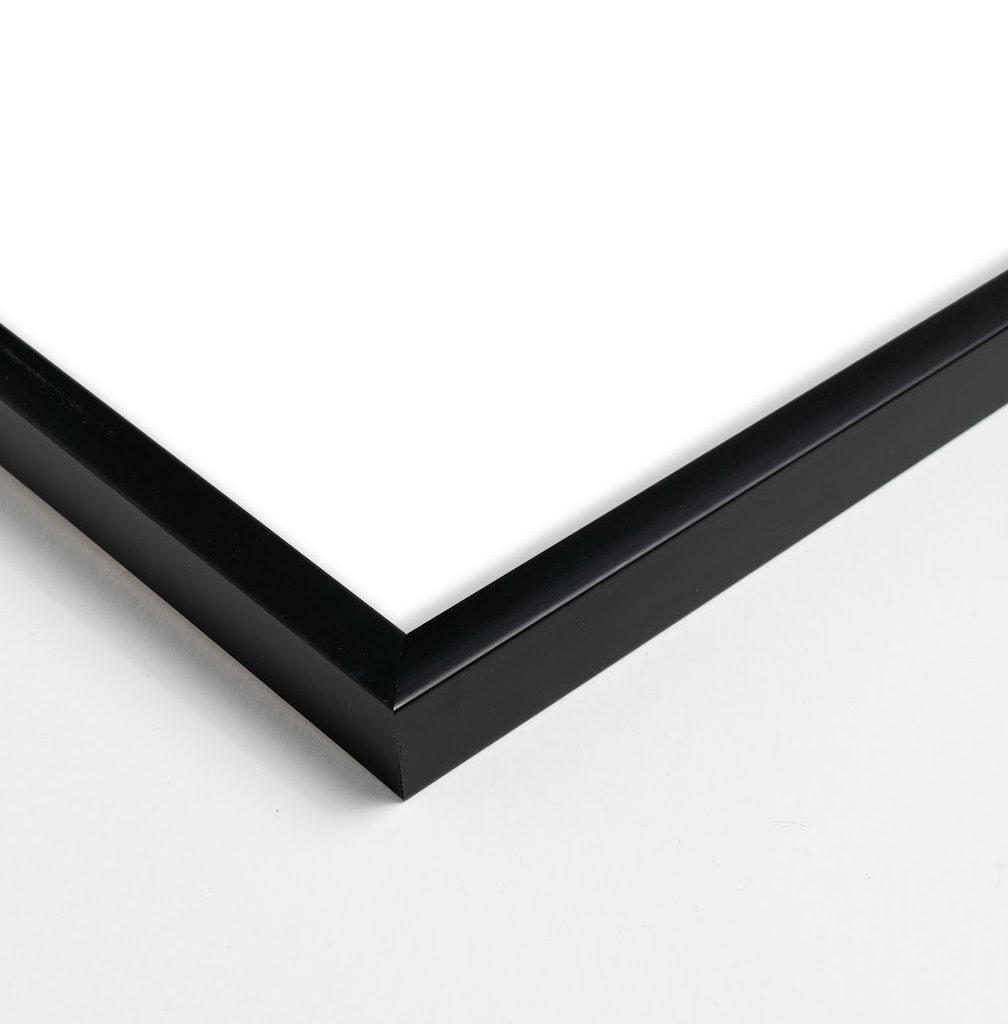The Balance of Taupe and Indigo 1 Print, 38" x 30" x 1.25", Black Frame Paper