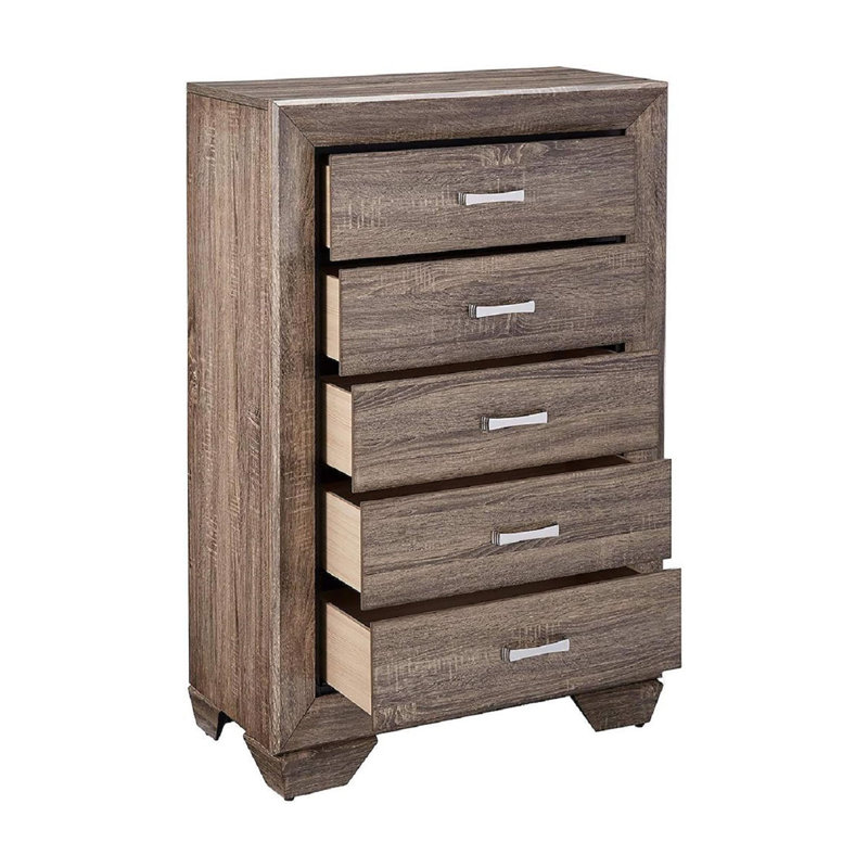 Orval 33'' W 5 - Drawer Dresser, Brown