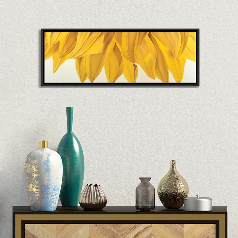 «Sunny Yellow», impression sur toile, H 12 po x l 36 po x 1,5 po, Toile tendue