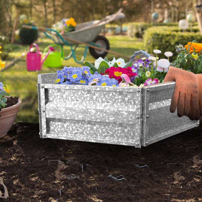 Hexagonal Galvanized Iron Raised Garden Bed Planter