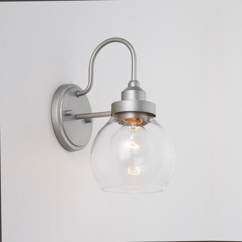 Armed Sconce, Brushed Nickel