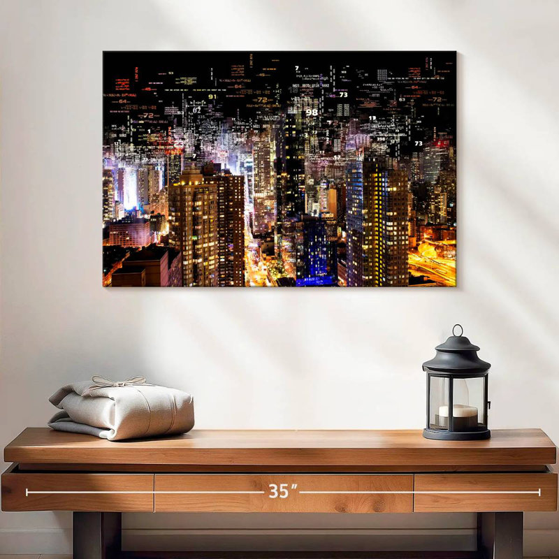 Ravi Times Square, 16" H x 24" W