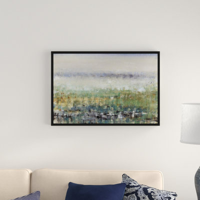 «Mist in the Field», peinture sur toile
