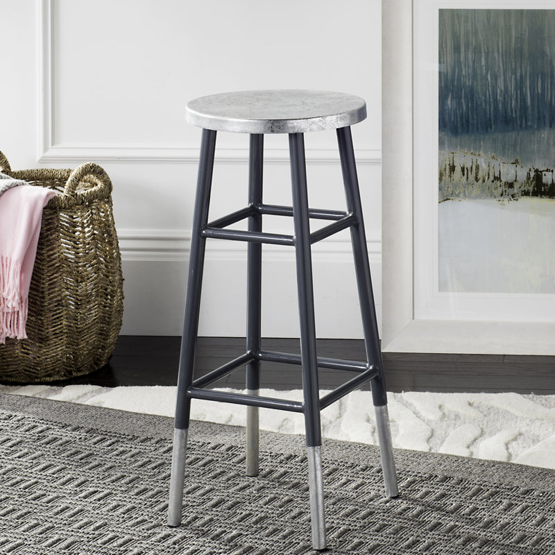 Simonds Counter Stool with Metal Frame, Grey