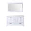 Duke l 60 po x P 22 po. Double meuble-lavabo et miroir 58 po.-66637703-112871979