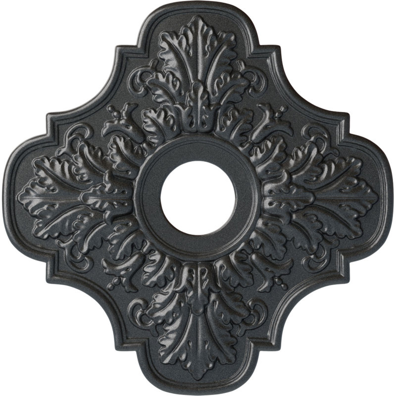 Peralta Ceiling Medallion, Pewter